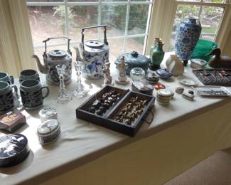 table full of great items