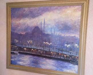 Original painting by Ron Skelton The Blue Mosque