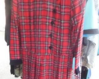 vintage plaid dress