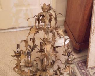 vintage metal chandelier 