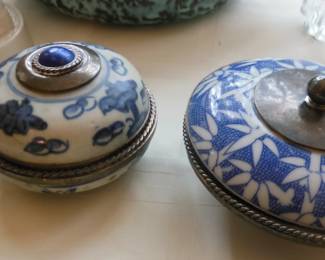 vintage blue and white