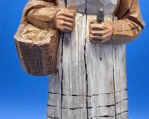 Hand crafted wood carvings.