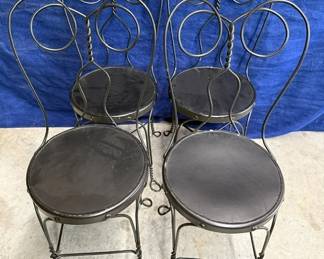 Ice cream tables and chairs.