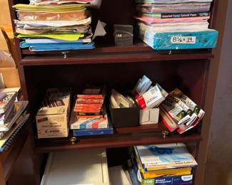 paper, folders, binders, clipboards, notpads