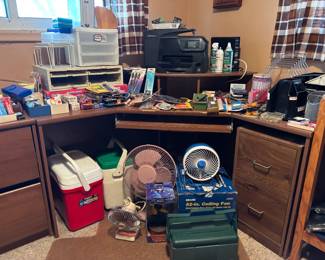 office supplies, fans, coolers, lamps