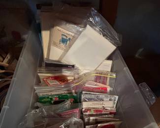 cross - stitch supplies and kits.