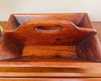 Antique/Primitive Wood Tray/Butler's Trug 
