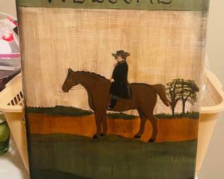 Primitive-Style Welcome Sign 