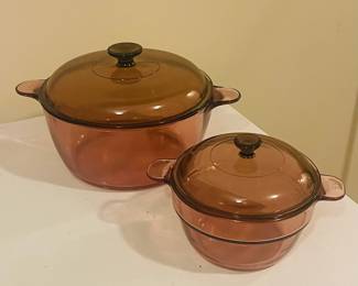 Vintage Corning Vision Amber Cookware