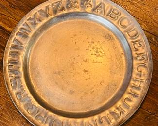 Child's Tin Plate 