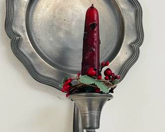Pewter Wall Sconce (set available) 