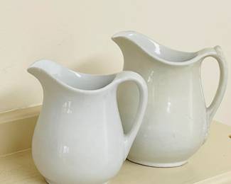 Antique Ironstone Pitchers 
