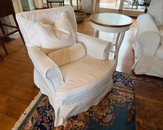 Slipcovered Arm Chair