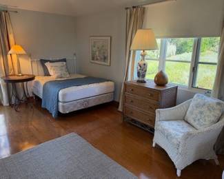 Blue Nubby Jute and Wool Area Rug