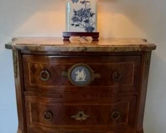 Antique Marble Top with Wedgwood Inset