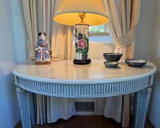 Pr. Chinese Table Lamps (Flower and Bird)