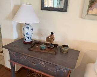 Painted Side Wood Table