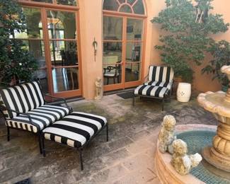 Brown and Jordan Patio Furniture ~ Pr. Cement Putti's