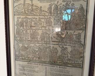 Religious Art Woodcut c.1800's