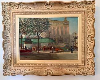 Parisian Street Scene by Georges Gerbier