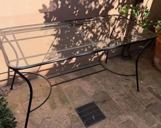 Iron and Glass Long Table