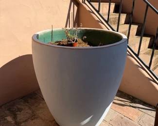 Large Blue Planter Pot
