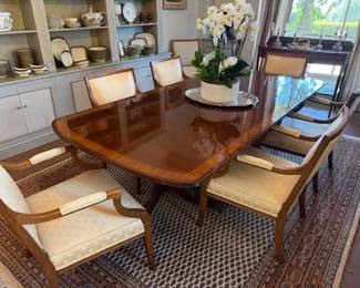 Inlaid Mahogany Dining Table