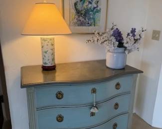 Antique Gustavian Painted Bureau