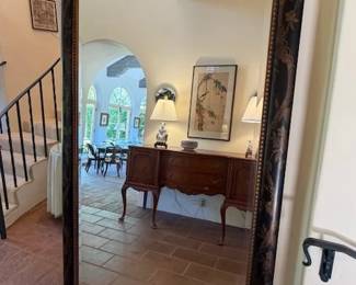 Foyer ~ Leaner Chinoiserie Mirror