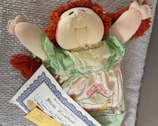Toys Cabbage Patch Doll w Birth Certificate