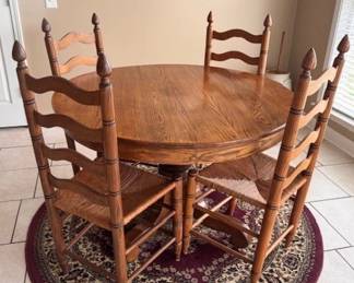 Furniture Oak Kitchen Table and Chairs