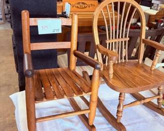 Small Wooden Rocking Chairs 