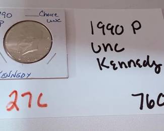 1990 Unc Kennedy 