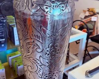 Large Metal Vase 