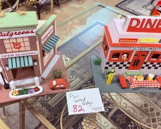 Walgreens And Diner Mini Buildings