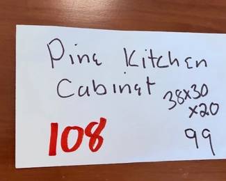 Pine Kitchen Cabinet 