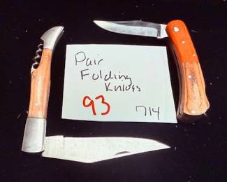 Pair of Folding knives