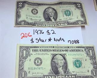 Pair of $2 1976 
