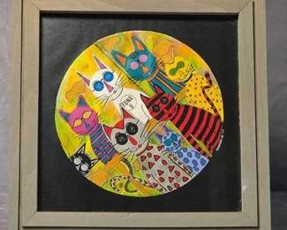 Frat Cats By James Traylor Signed Art