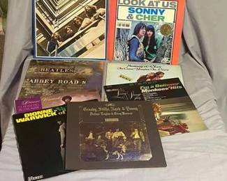 Vinyls Lot 2 - Beatles, Sony and Cher, MORE
