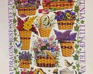 Longaberger Art Print Grandma Bonnies Favorites