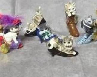 Sassy Cat-Itudes Figurines 6 Sets Of 3