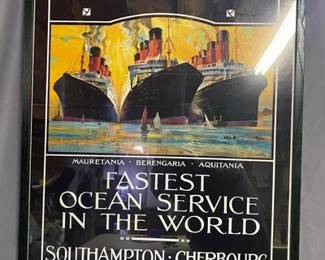 Cunard Line Framed Art Print