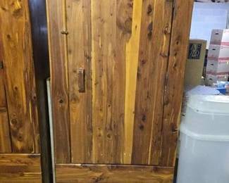 Large Standing Cedar Wardrobe/Closet 1 Of 2