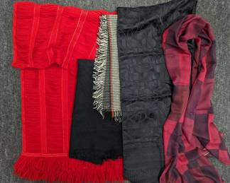 A variety of stylish scarves