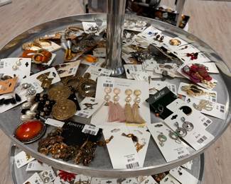 A great selection of vintage costume jewelry to browse at this sale
