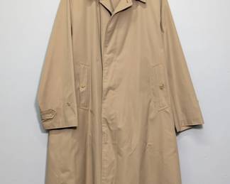 Vintage Burberrys' mens beige trench coat made in France