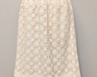 A vintage Tricot Comme Des Garcons ivory lace skirt