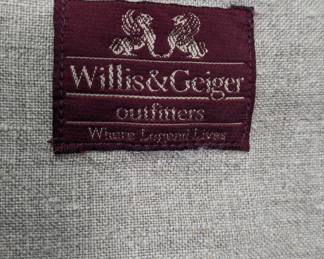 Closeup of vintage Willis & Geiger safari jacket 