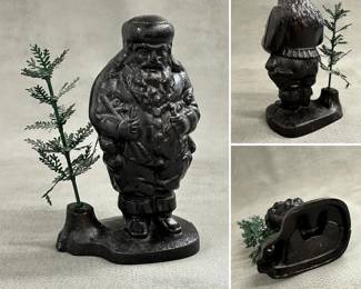 A vintage reproduction Santa still bank 